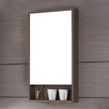 卫生间镜子现代简约 防水多层实木浴室镜柜镜箱卫生间 镜置物柜