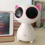 包邮酷猫迷你小音响台式电脑USB音箱卡通可爱便携 单个手机低音炮