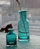 zakka花瓶 透明玻璃小花瓶 美式水培绿萝插花瓶 植物瓶