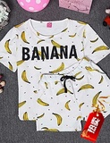 2016新款夏季韩版可爱少女休闲短袖短裤香蕉套装运动两件套
