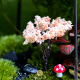 种豆子的张小妞苔藓盆栽微景观生态瓶仿真假樱花树装饰DIY材料