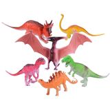 恐龙模型野生森林仿真动物老虎霸王龙三角龙塑胶男孩玩具礼品套装