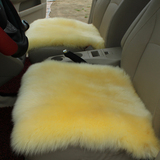 汽车纯羊毛坐垫冬季皮毛一体无靠背座垫小三件套前后排单片通用