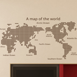 办公室墙壁贴纸学校教室书房墙贴 企业公司装饰贴纸 世界地图超大