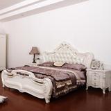 欧式床 双人床 实木床1.8米橡木床现代床简约法式床 婚床公主床铺