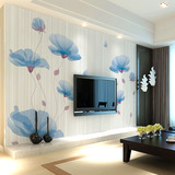 卧室客厅电视机背景墙壁纸 欧式简约3Dl立体影视墙壁纸无缝壁画
