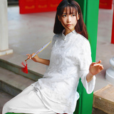 2015秋季女装中式民族风日常改良汉服唐装复古盘扣长袖女式上衣