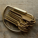 新品Modern黄铜钥匙扣 简约创意男女士钥匙扣 纯铜汽车金属钥匙圈
