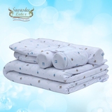 泰国乳胶婴儿五件套床品 皇家纯天然乳胶婴儿床垫枕头正品