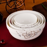 特价家用陶瓷碗套装简约米饭碗骨瓷餐具创意汤碗泡面碗碟套装餐具