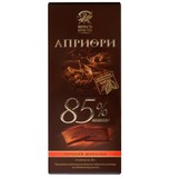 年货3件包邮】俄罗斯进口零食黑骑士85%高可可纯脂黑巧克力 72g