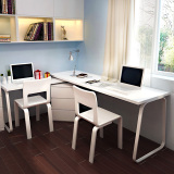 旋转转角双人电脑桌书桌学生书桌亲子桌创意电脑桌环保可定制桌子