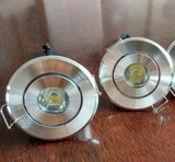 LED1W3W开孔30-35-45mm/3-3.5-4.5公分展柜小孔灯银色金色小射灯