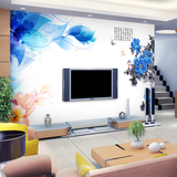 欧式电视背景墙纸客厅壁纸沙发壁布卧室大型壁画3d立体真丝布墙画