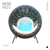 [WOWHOO]设计师系列PALATO户外圆形藤编织鸟巢躺椅休闲藤椅沙发床