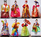 韩国人偶娃娃工艺品摆件 韩式家居绢人韩服料理装饰朝鲜 礼品人偶