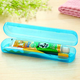 简约果冻色塑料牙刷盒 牙膏收纳盒 旅行出游必备 户外便携牙具盒