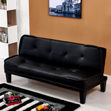 宜家皮质沙发 多功能沙发床 家居办公 折叠沙发小户型1.8 2米包邮