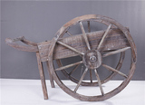 实木摆件马车原木仿古古典创意个性复古怀旧手工木质轮车手推车