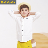 巴拉巴拉童装男童长袖衬衫中大童上衣2016春秋装新款儿童衬衣