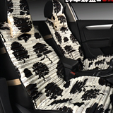 汽车坐垫秋冬季新款荞麦壳个性四季通用坐垫时尚亚麻布透气座椅垫