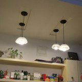 欧式简约吧台灯创意 田园餐厅灯单头led美式卧室阳台复古吊灯个性