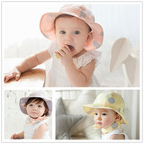 韩国宝宝帽子春秋款婴儿帽子6-12个月小孩太阳帽1-2岁男女公主帽