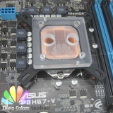 铜柱版CPU水冷头  紫铜底  亚克力透明盖 喷射型CPU水冷头