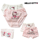 Hello Kitty儿童内裤纯棉A类短裤女童小孩三角平角裤舒适透气