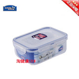 韩国乐扣乐扣locklock小容量长方形透明塑料保鲜盒微波饭盒HPL814