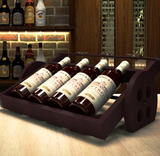 红酒架实木创意摆件欧式酒柜挂壁酒架定做酒窖储藏展示酒瓶架杯架