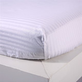 宾馆床上用品批发 单件酒店纯白色床笠纯棉床罩 带松紧带包床床单