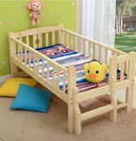定做儿童床实木床单人松木床护栏婴儿床男孩女孩公主床环保儿童床