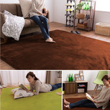 加厚纯色超柔软地毯客厅沙发茶几卧室满铺床边地垫爬行垫水洗定制