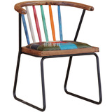 佳盛水曲柳餐椅北欧现代简约复古创意休闲单椅咖啡厅实木个性座椅