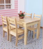 正品实木餐桌椅组合折叠可伸缩橡木圆桌特价餐桌包邮方桌饭桌松木