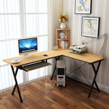 蔓斯菲尔电脑桌台式简约书桌简易钢木写字桌双人电脑桌转角电脑桌