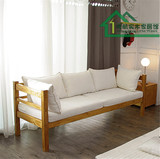 简约现代木质小户型沙发组合客厅双人三人转角松木沙发实木沙发椅