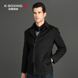 K-boxing/劲霸春季茄克短版长袖薄款外套外穿商务上衣|BKDX3303