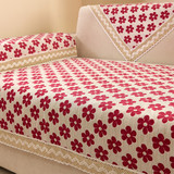 欧式小清新棉麻沙发垫布艺四季通用简约现代亚麻沙发巾贵妃椅垫子