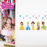 迪士尼幼儿园儿童房公主小女孩卧室床头背景装饰卡通贴画墙贴纸