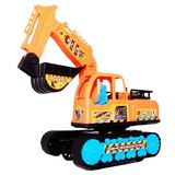 批发惯性工程车挖土机挖掘机儿童玩具车模型勾机挖挖机小汽车