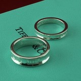美国专柜代购 Tiffany 蒂芙尼 1837系列纯银 窄版/宽版戒指 对戒