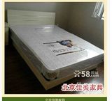 京特价 双人床 1.5 木床 可储物带床垫租房床包邮单人床板式