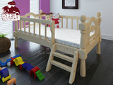 实木床婴儿床1.5松木床1米松木护栏1.2米儿童床双人单人床