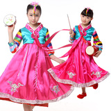 民族表演服儿童韩服女童朝鲜族舞蹈服装演出裙服大长今舞台表演服