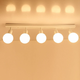 LED镜灯 可旋转5头梳妆台化妆壁灯镜前灯酒柜灯 过道吸顶灯
