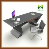 现代简约时尚美欧式创意烤漆电脑办公书桌上海厂家定制环保直销