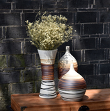 景德镇创意欧式时尚现代陶瓷花瓶三件套 家居装饰品软装饰品 包邮