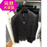 GXG男装 2015冬季商场同款 男士黑色精致时尚西装#54113033